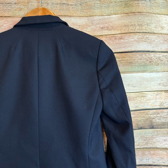 J. Crew Navy Blue Regent Blazer in Wool Flannel Size 0 - Picture 7 of 8